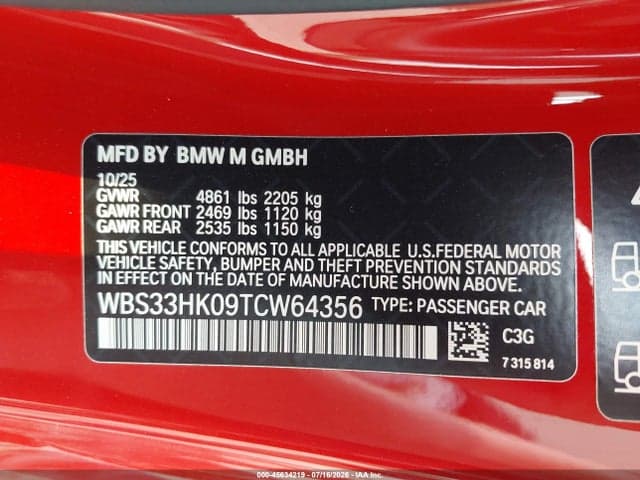 2026 BMW M4 COMPETITION XDRIVE 9