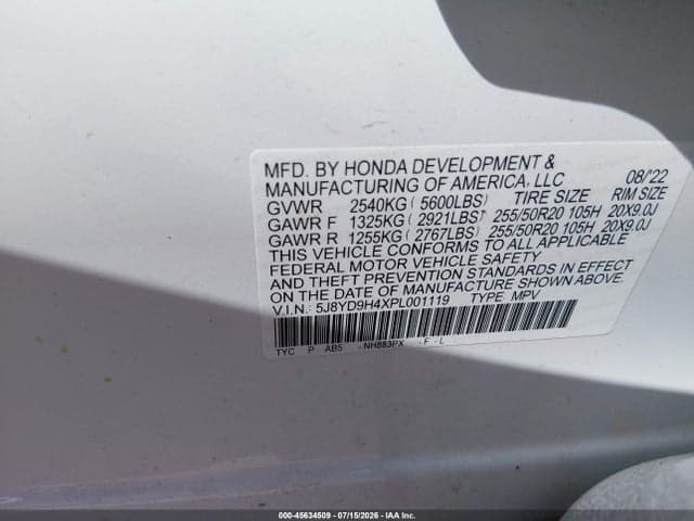 2023 ACURA MDX TECHNOLOGY PACKAGE 9