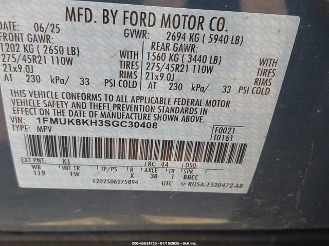 2025 FORD EXPLORER ST-LINE 9