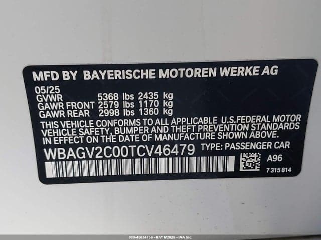 2026 BMW 840I GRAN COUPE 9