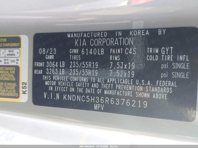 2024 KIA CARNIVAL MPV EX 9