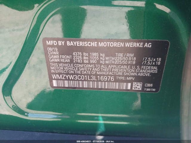 2020 MINI COUNTRYMAN COOPER 9