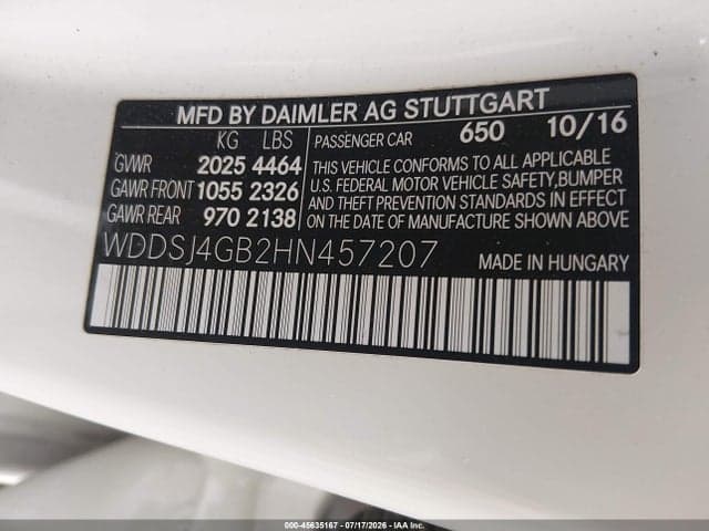 2017 MERCEDES-BENZ CLA 250 4MATIC 9
