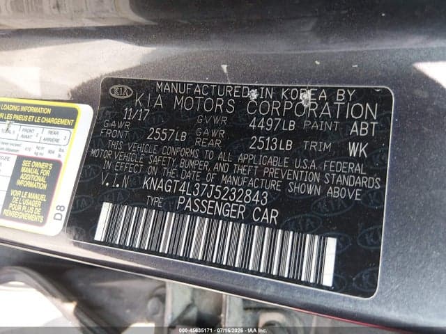 2018 KIA OPTIMA LX 9
