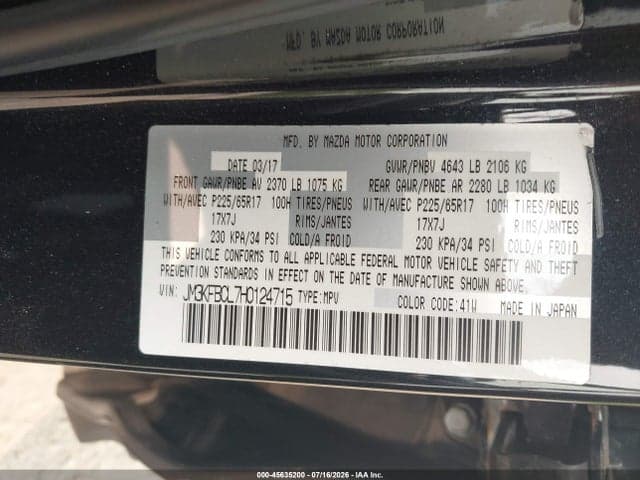 2017 MAZDA CX-5 TOURING 9
