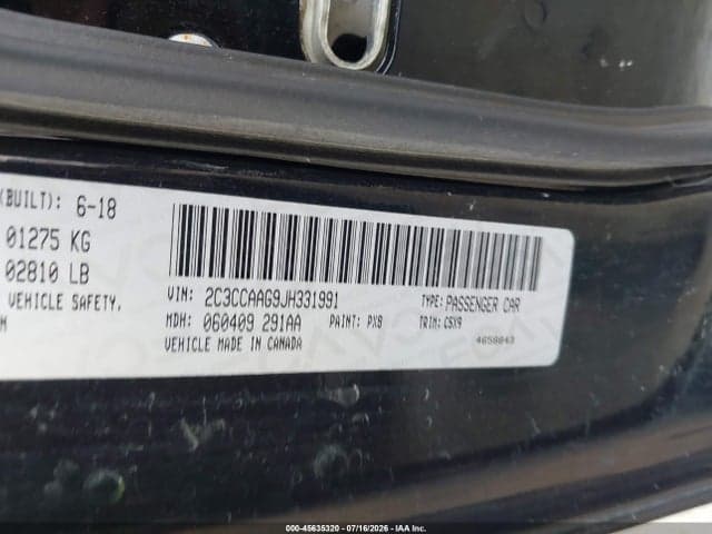 2018 CHRYSLER 300 TOURING 9