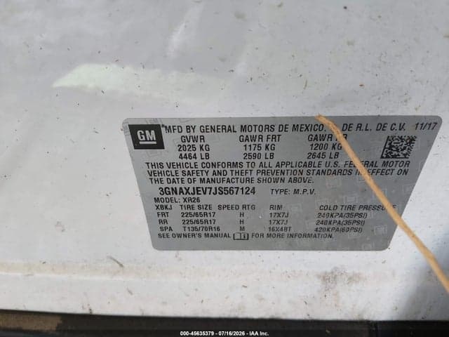 2018 CHEVROLET EQUINOX LT 9