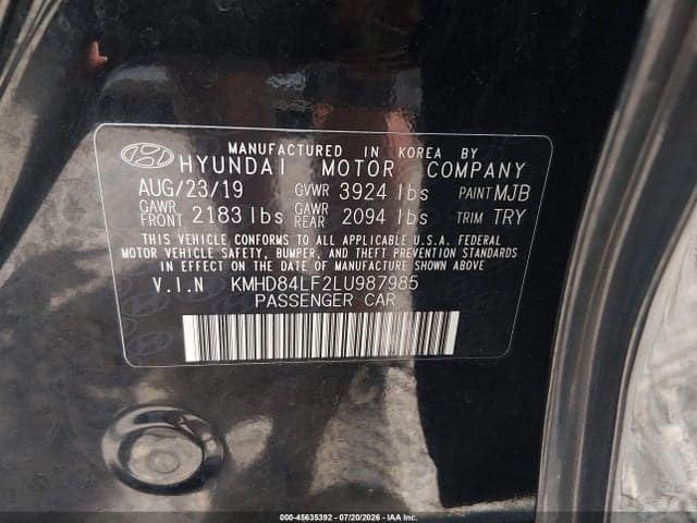 2020 HYUNDAI ELANTRA SEL 9