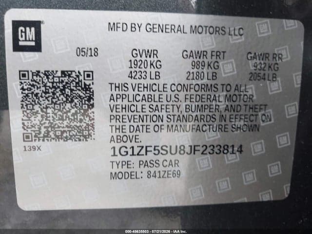 2018 CHEVROLET MALIBU HYBRID 9