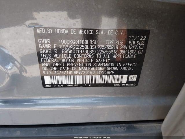 2023 HONDA HR-V 2WD SPORT 9