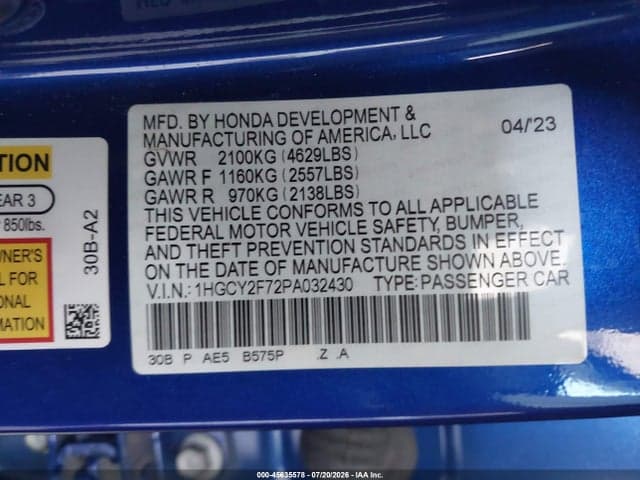 2023 HONDA ACCORD HYBRID SPORT-L 9