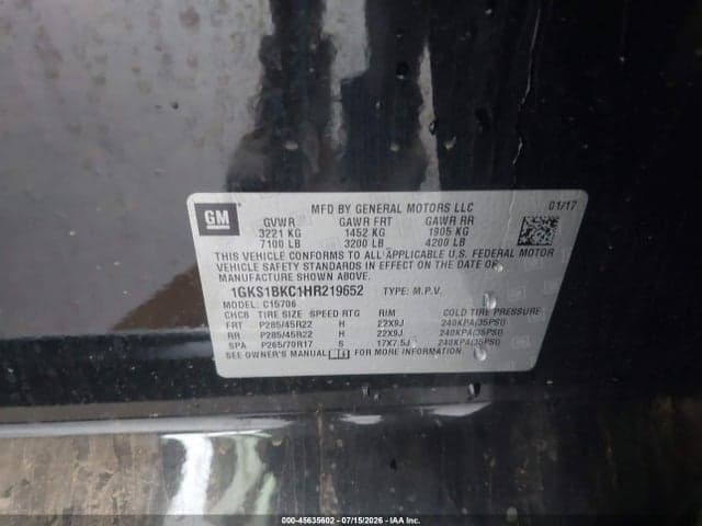 2017 GMC YUKON SLT 9