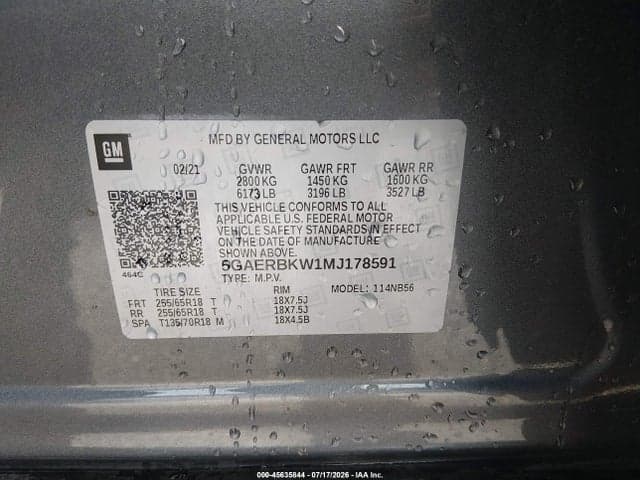 2021 BUICK ENCLAVE FWD ESSENCE 9