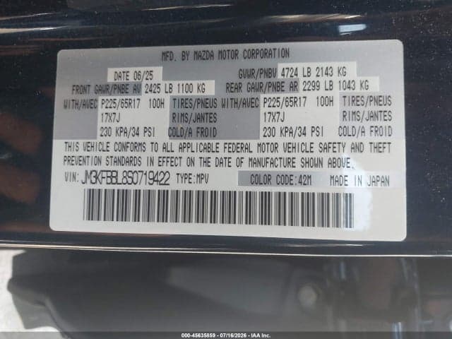 2025 MAZDA CX-5 2.5 S SELECT 9