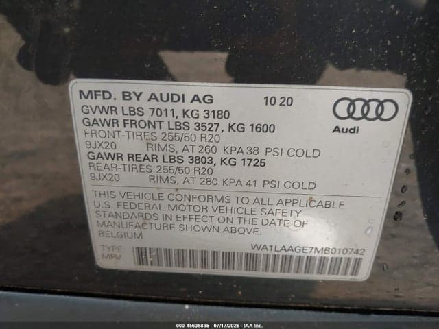 2021 AUDI E-TRON PREMIUM PLUS QUATTRO 9