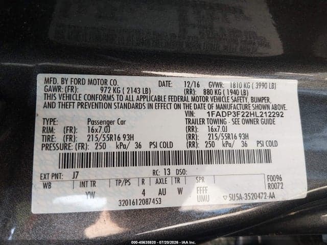 2017 FORD FOCUS SE 9