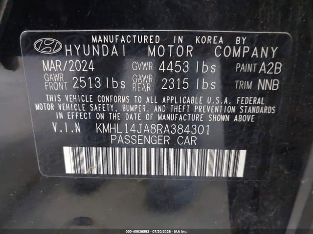 2024 HYUNDAI SONATA SEL 9