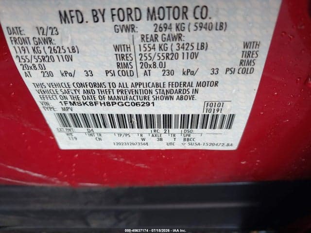 2023 FORD EXPLORER LIMITED 9