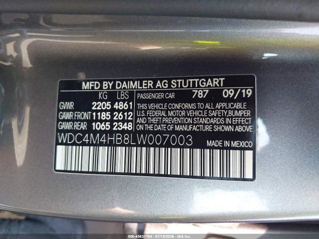 2020 MERCEDES-BENZ GLB 250 4MATIC 9