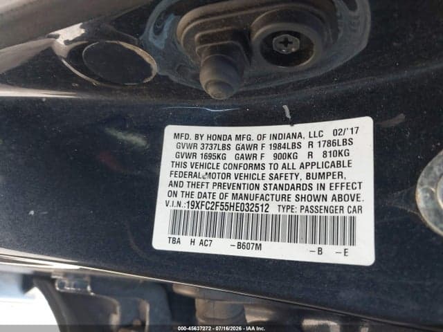 2017 HONDA CIVIC LX 9