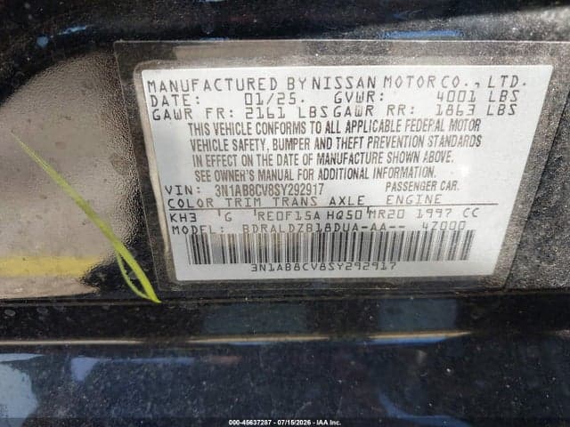 2025 NISSAN SENTRA SV 9