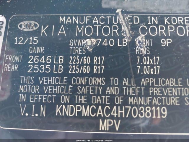2017 KIA SPORTAGE LX 9