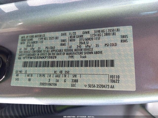 2022 FORD F-150 XLT 9