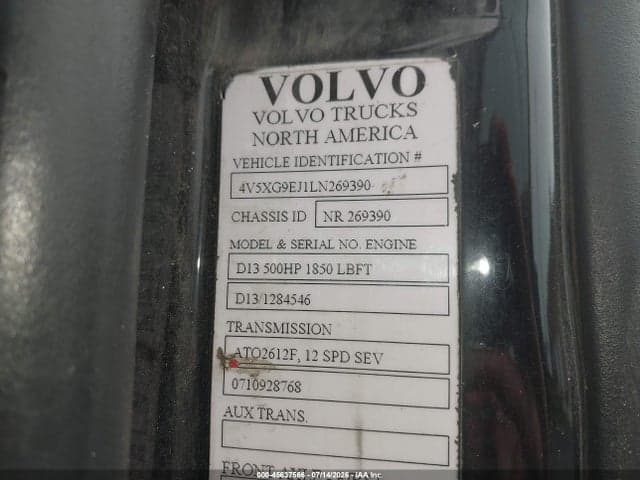2020 VOLVO VN VNX 9