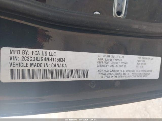 2022 DODGE CHARGER SXT AWD 9