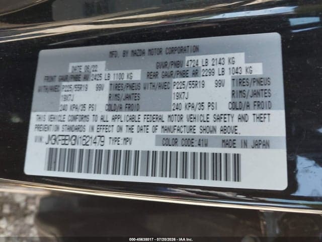 2022 MAZDA CX-5 2.5 S PREMIUM PLUS 9