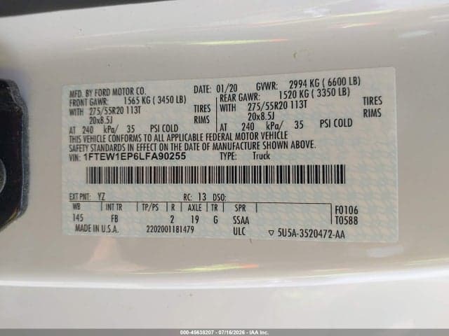 2020 FORD F-150 XLT 9