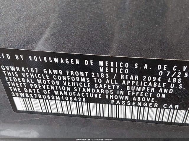 2025 VOLKSWAGEN JETTA 1.5T SPORT 9