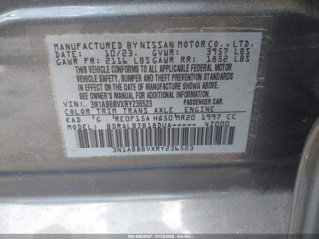 2024 NISSAN SENTRA S XTRONIC CVT 9
