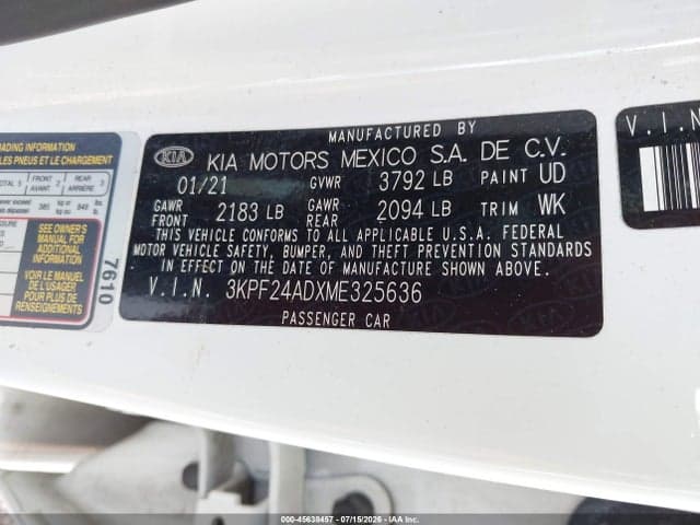 2021 KIA FORTE LXS 9
