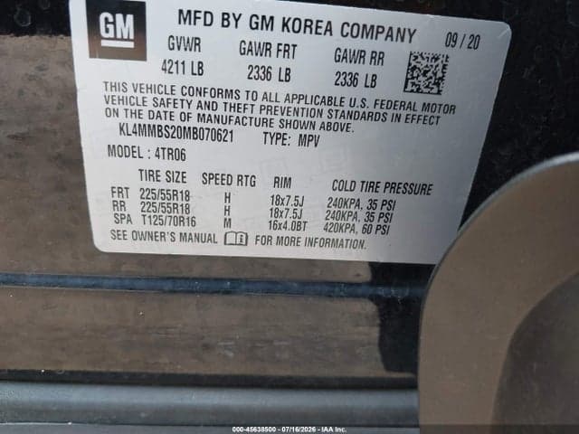 2021 BUICK ENCORE GX FWD PREFERRED 9