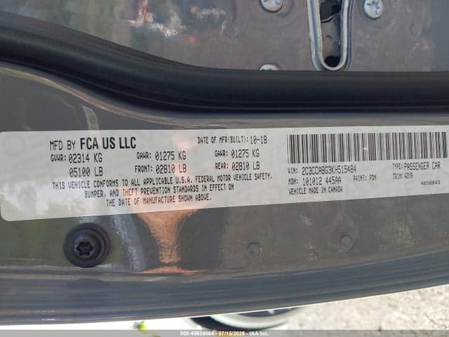 2019 CHRYSLER 300 300S 9