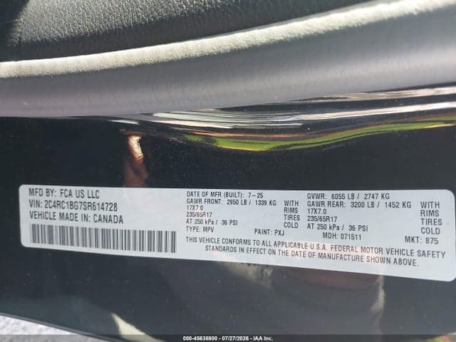 2025 CHRYSLER PACIFICA SELECT 9
