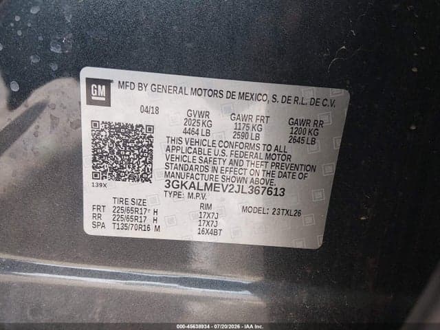 2018 GMC TERRAIN SLE 9