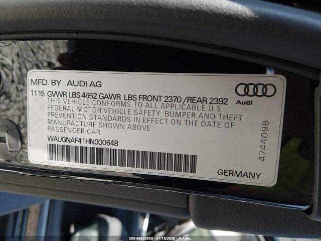 2017 AUDI A4 PREMIUM 9