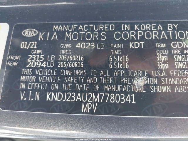 2021 KIA SOUL LX 9