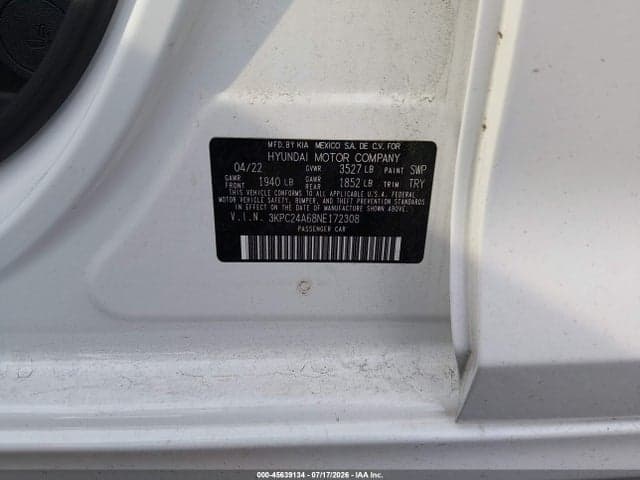 2022 HYUNDAI ACCENT SEL 9