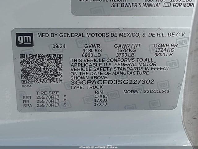 2025 CHEVROLET SILVERADO 1500 9