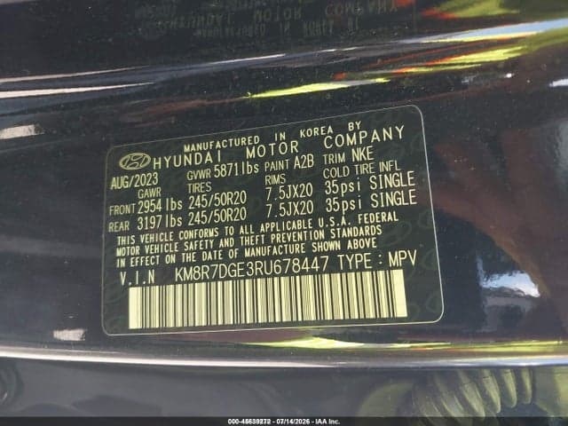 2024 HYUNDAI PALISADE CALLIGRAPHY NIGHT EDITION 9