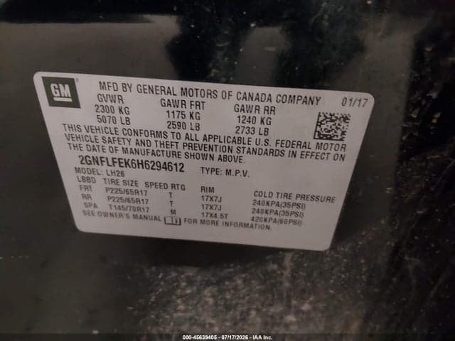 2017 CHEVROLET EQUINOX LT 9