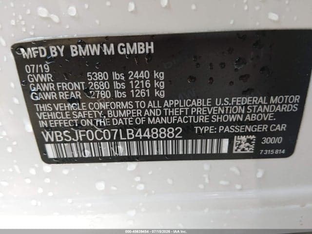 2020 BMW M5 COMPETITION 9