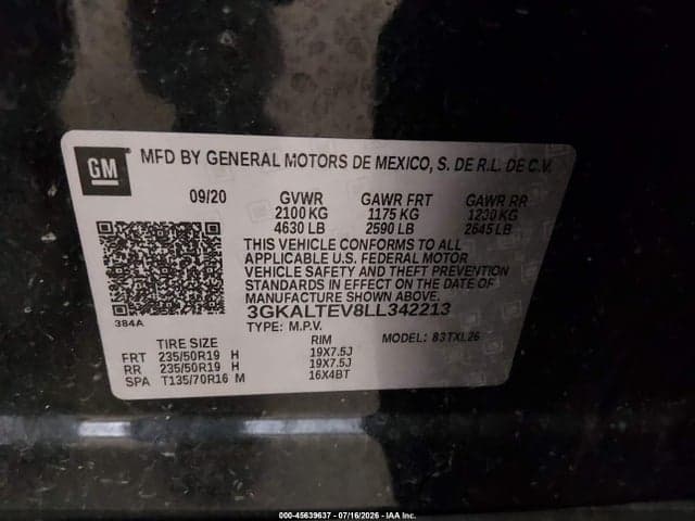 2020 GMC TERRAIN AWD SLE 9