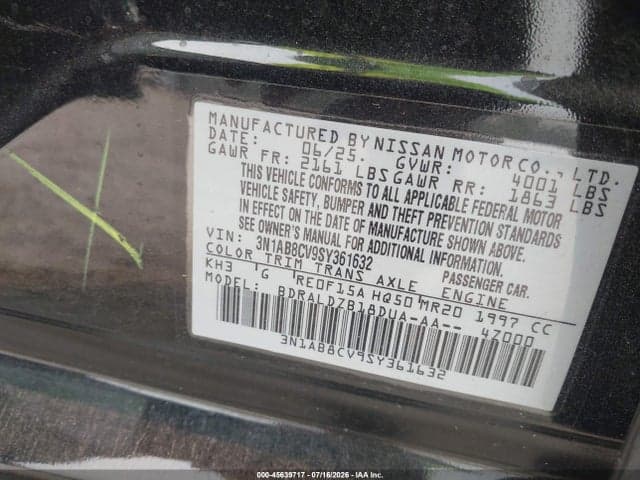 2025 NISSAN SENTRA SV 9