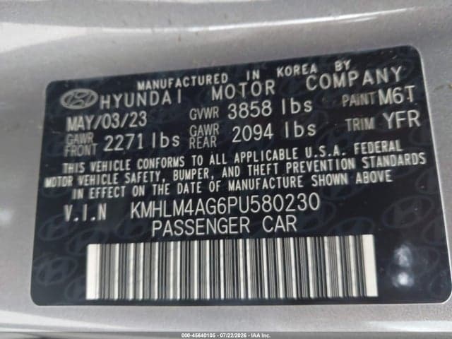 2023 HYUNDAI ELANTRA SEL 9