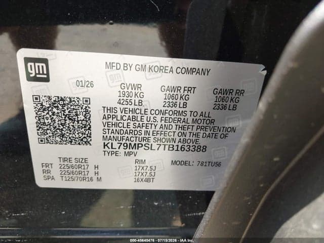 2026 CHEVROLET TRAILBLAZER FWD LT 9