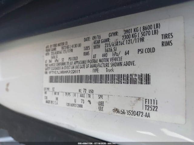 2017 FORD TRANSIT-150 9